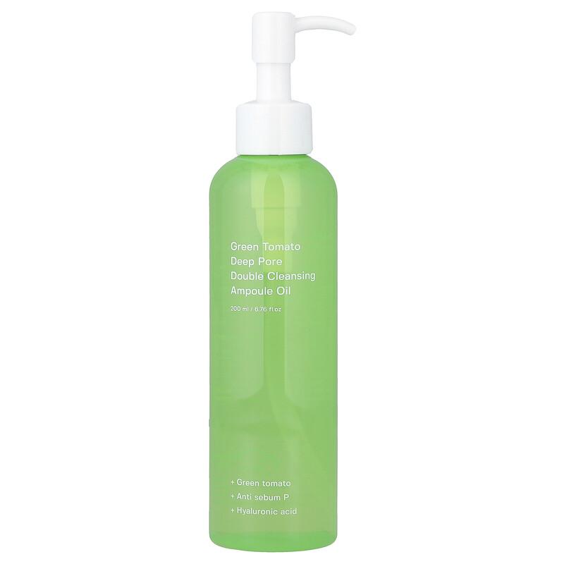 Green Tomato Deep Pore Double Cleansing Ampoule Oil, 6.76 Fl Oz (200 Ml)