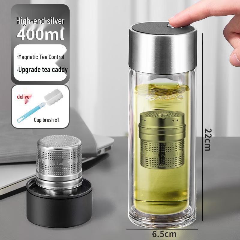 Morona Magnetic Infuser Glass Tea Cup