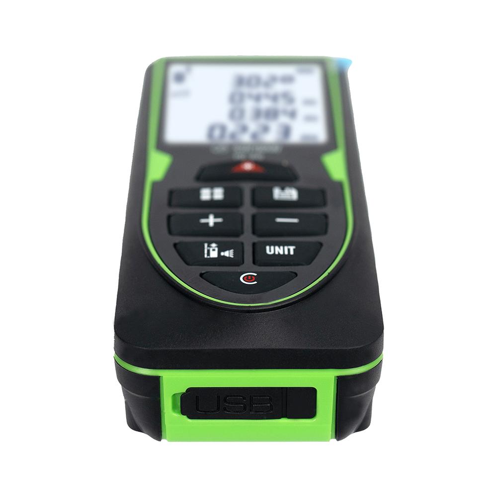Green Laser Distance Meter 120m Rangefinder Rechargeable with Digital level measure Laser tape