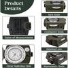 Outdoor Waterproof Compass Tactical Survival Compass High Precision Professional Metal Aiming Compass Exploration Geology