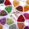 1080 Stück/Box 6mm Bunte offene Biegeringe Split-Biegering-Verbinder für DIY Halsketten Basteln Schmuckherstellung Zubehör