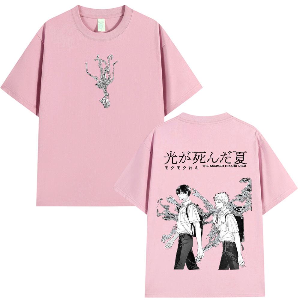 Anime The Summer Hikaru Died Tshirt Hikaru Yoshiki Unisexga Fashion Tshirts Unisex Women 100 Cotton Casual Tops Streetwear Unisex