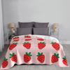 Strawberries Blanket For Sofa Bed Travel Diamond The Pixel Art Diamond
