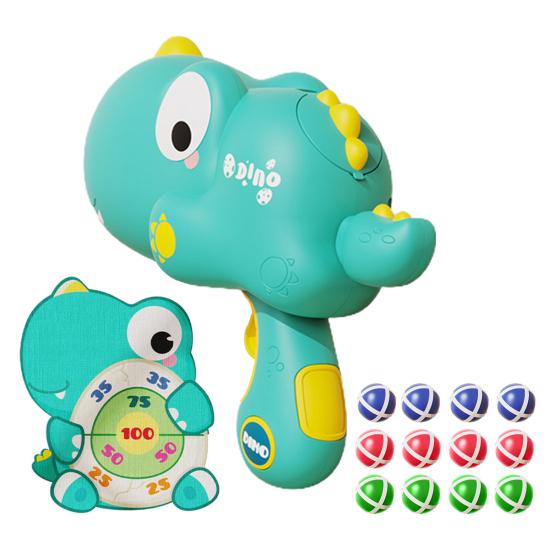 

Настольная игра «Дартс» для детей 3-8 лет, набор игрушек для дома и улицы с пусковой установкой, 12 липких шариков, мультяшный динозавр, изображение, веселая игра для вечеринки, подарок синий