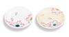 Marusan Miyamoto Pair of Chopstick Rests with Gold and Silver Cherry Blossom Design "Kutani Ware" AP7-0405