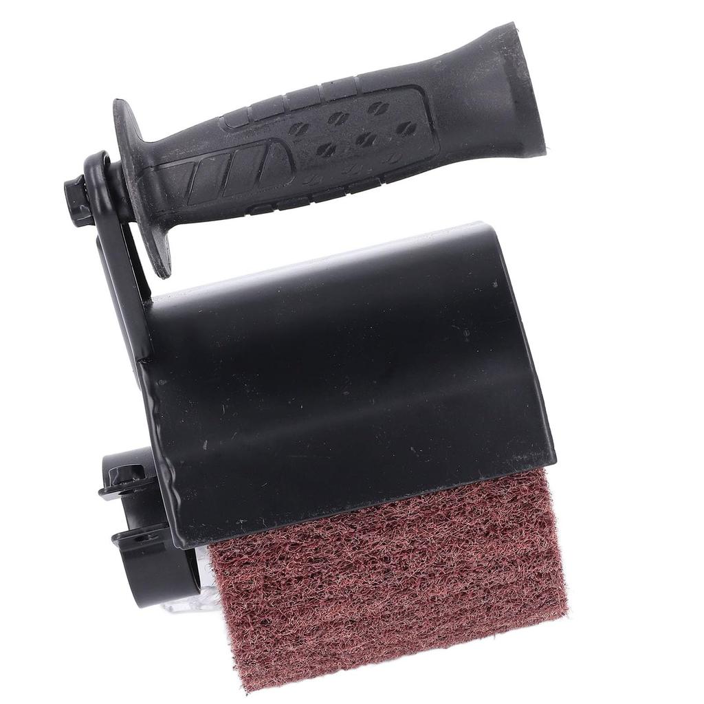 Multifunctional Handheld Polisher Sander Tool with Two Brushing Wheels and Soft Handle for Stainless and Metal Burnishing, Steel, Wood,