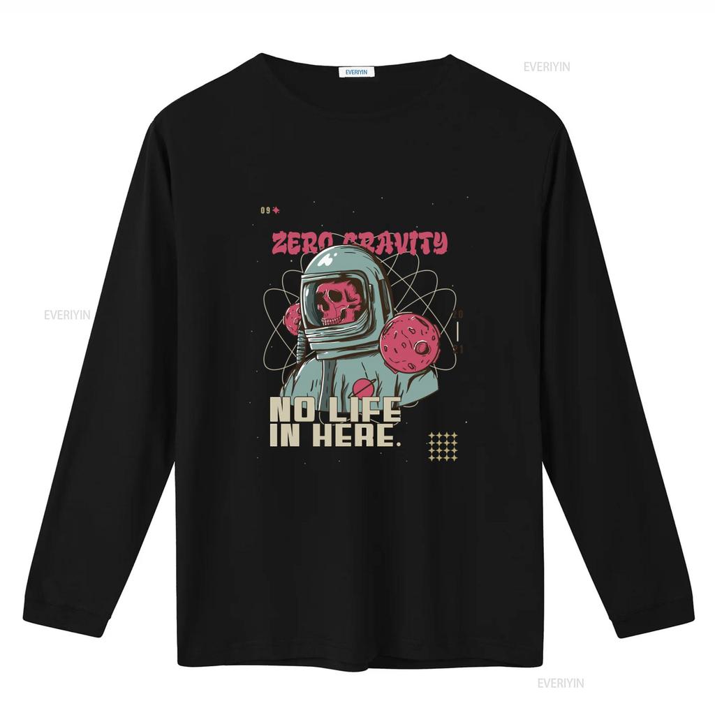Zero Gravity Space Skull T Shirt Defying Boundaries with Astronaut Design and Atomic Elements Vintage Washed