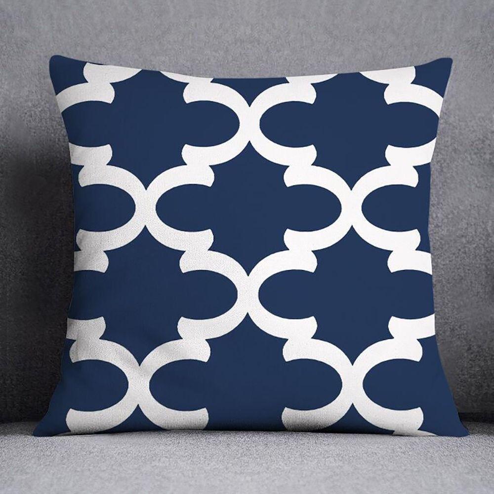 Gufu Geometrischer Kissenbezug Sofa Wohnzimmer Kissenbezug Büro Lendenkissen Nachttisch Quadratischer Kissenbezug Abnehmbar und Waschbar
