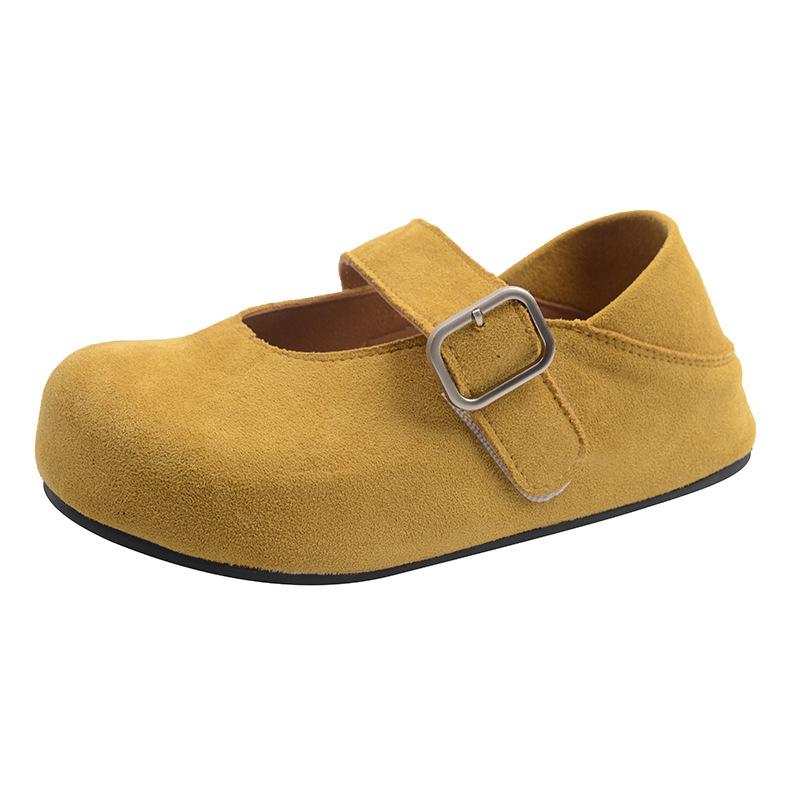 

Retro style lazy shoes women s shoes 2025 spring and summer soft-soled Doudou Mary Jane one-pedal lazy loafers 40