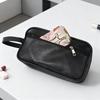 Organizzatori da Viaggio per Articoli da Toeletta da Uomo, Borsa Cosmetica Impermeabile in PU Spaziosa, Pochette Accessorie da Viaggio per Palestra, Viaggio d'Affari