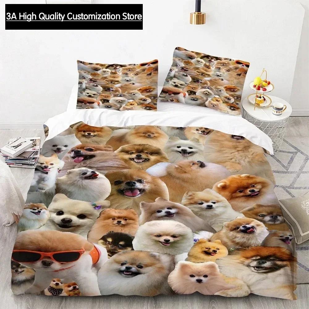 3D Print Cute Cartoon Dogs Animal Duvet Cover Bedding Set Comforter Pillowcases Quilt Cover Home Decor Single Double Twin Queen