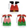 Elf Christmas Festive Leg Hat In Bright Red And Green For Merry Decorations Holiday