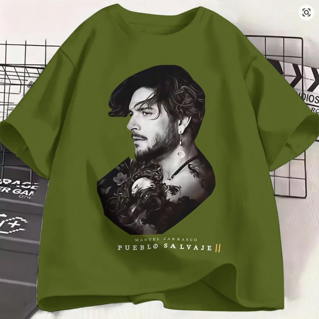 Unisexuel Carrasco T Shirt Unisexs 100 Cotton Leisure Tshirt Crewneck 2026 Salvaje Tour Tees Short Sleeve Clothing Gift