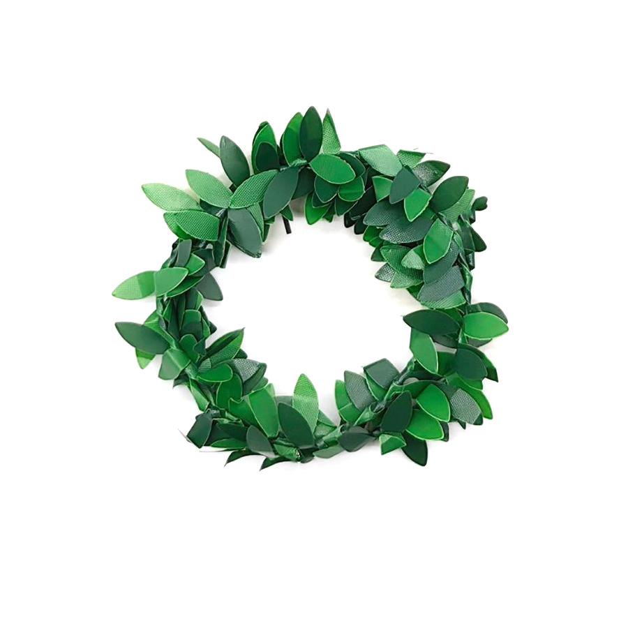 

Cross-Border Christmas Floral Vine Napkin Ring - Iron Wire Green Leaf Wreath for Table Decoration 6cm