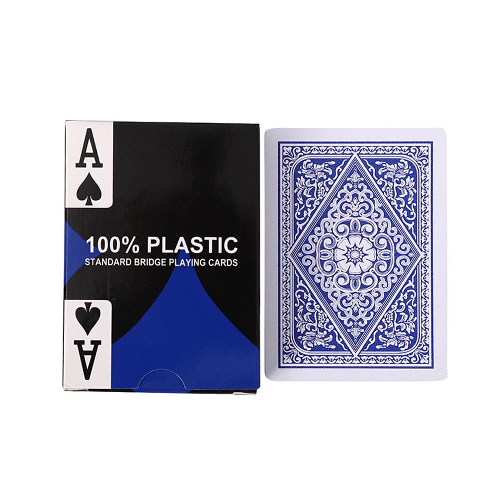 1 Deck Letters Pattern Poker Set New 54Pcs Big Character Texas Holdem Waterproof Plastic Playing Card Game Flexible Table Game
