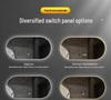 Oval LED Smart Vanity Mirror, Anti-Fog, Wall-Mounted for Bathroom Use.