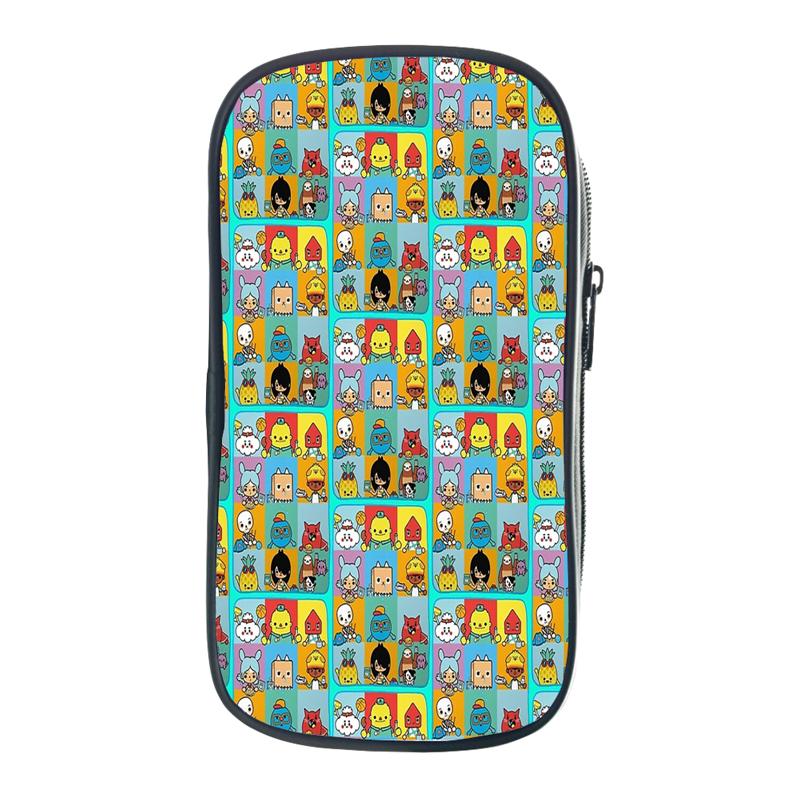 Toca Life World Pencil Case Gift Kids Boys Students Pencil Box Storage Pen Bag School Supplies Stationery Box