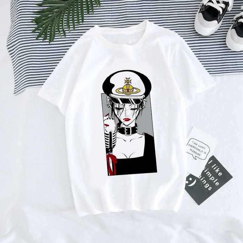 ZX TEE Nana Anime T-Shirt Nana Anime Shirt Nana Osaki Manga Charakter Shirt BLACK STONES Merchandise Japanisches Anime Charakter Print T-Shirt