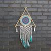 Dream Catcher Macrame Evil Eye Large White Turquoise