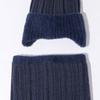 3-teiliges/Set Unisex Hut Schal Handschuhe Set Ohrenklappen Design Einfarbig Beanie Mütze Thermisch Plüsch