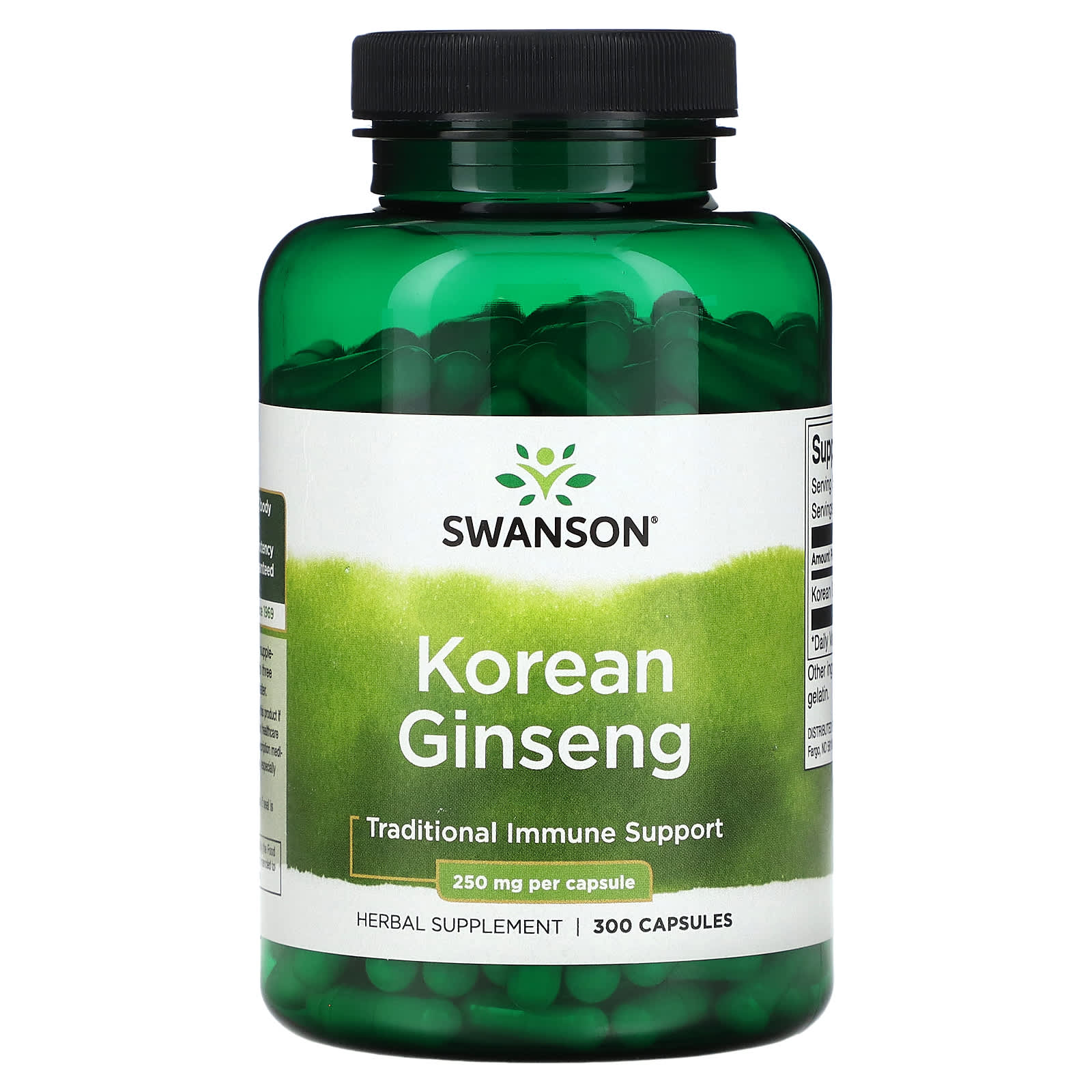 

Korean Ginseng, 250Mg, 300 Capsules