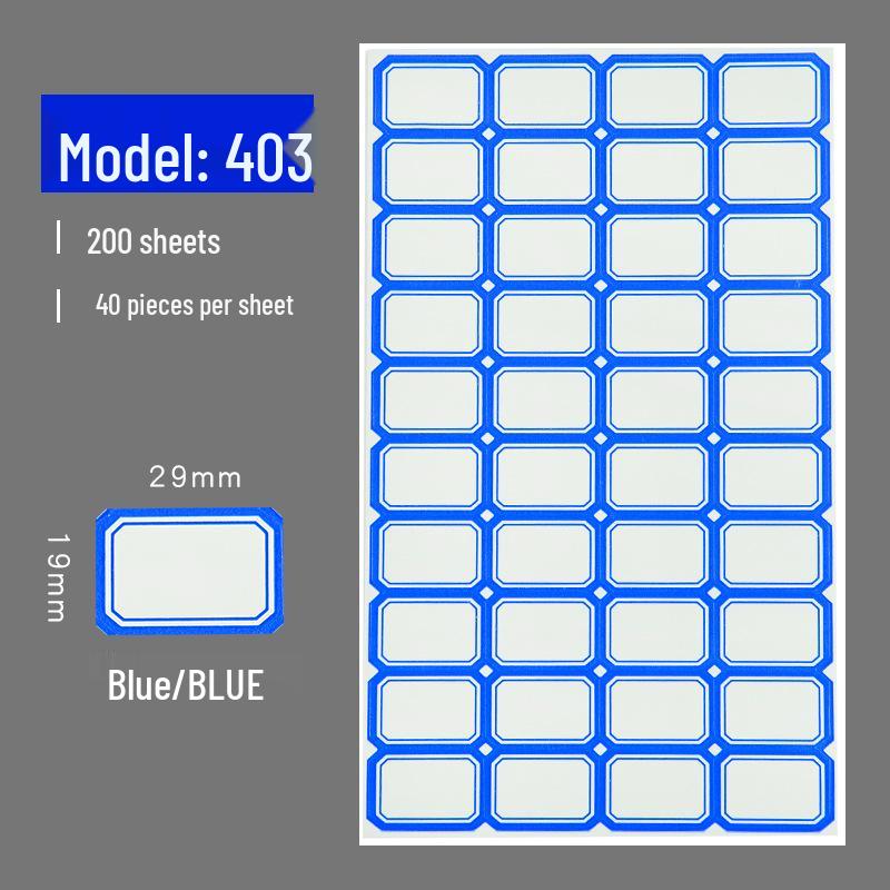 Self-Adhesive Label & Name Stickers for School & Warehouse Classification