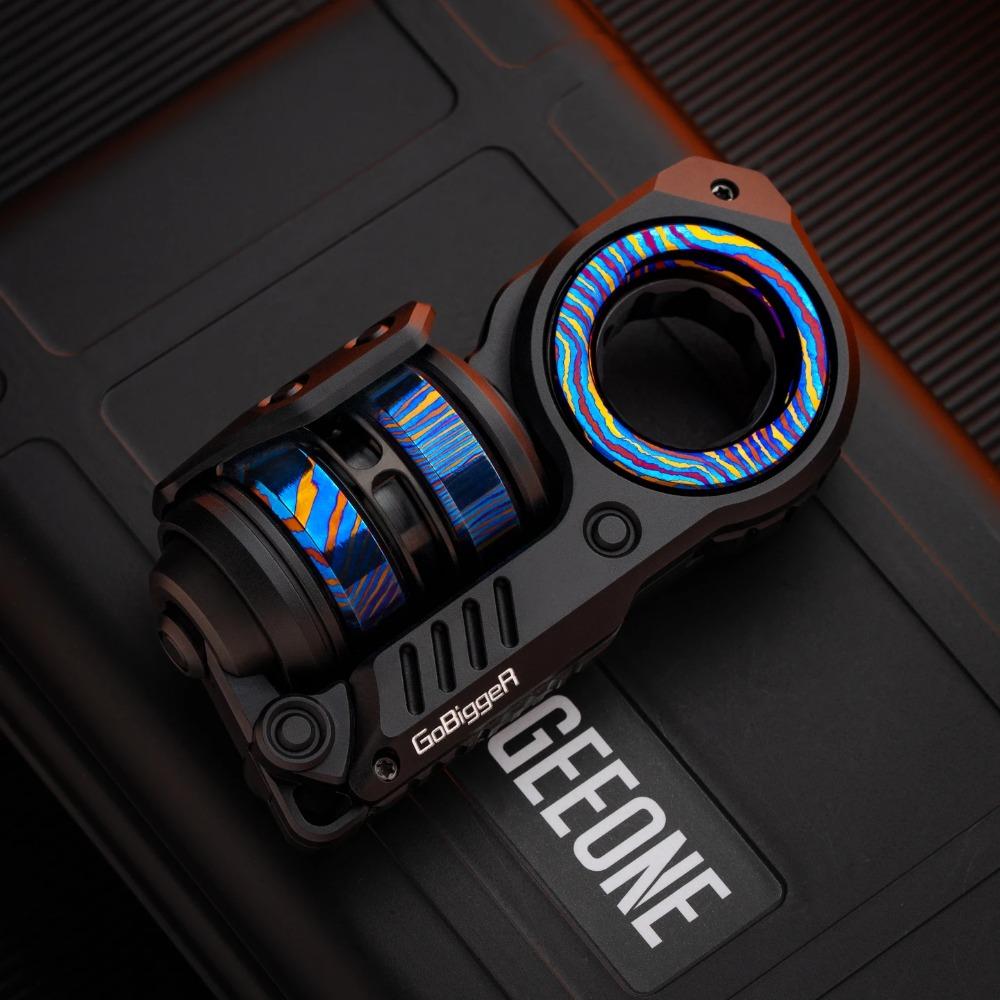 GoBiggeR Sinian Lite Aluminum Aurora [Youth Edition] Push Slider Multi-functional Composite Toys EDC Slider Fidget Toy