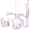 VidaXL Remorque de Vélo, Chariot de Transport avec Drapeau, Chariot de Vélo, Remorque de Bicyclette, Remorque à Bagages, 94054