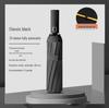 Ultra Durable UV Protection Auto Double-Fold Black Umbrella.