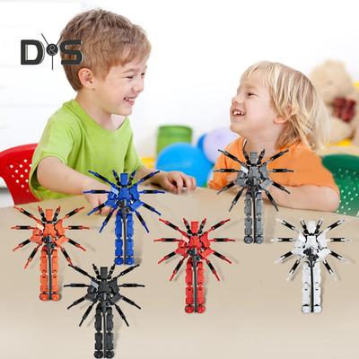 Spider Robot Action Figure with Accessories Movable Joints 3D Printed Model Toy Articulated Dummy Figurine Home Office Decoration Ornament