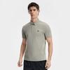 FILA Fitness Series Simple Sports Training Casual Comfortable Moisture-Wicking Quick-Dry Short Sleeve Polo Shirt Men tops Gray Brown A51M621108FGY
