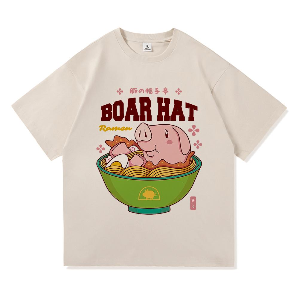The Seven Deadly Sins T Shirt Men Anime Nanatsu No Taizai Sir Hawk Ramen Tshirt Unisex Funny Cute Pig Noodles Cotton Tees Shirts