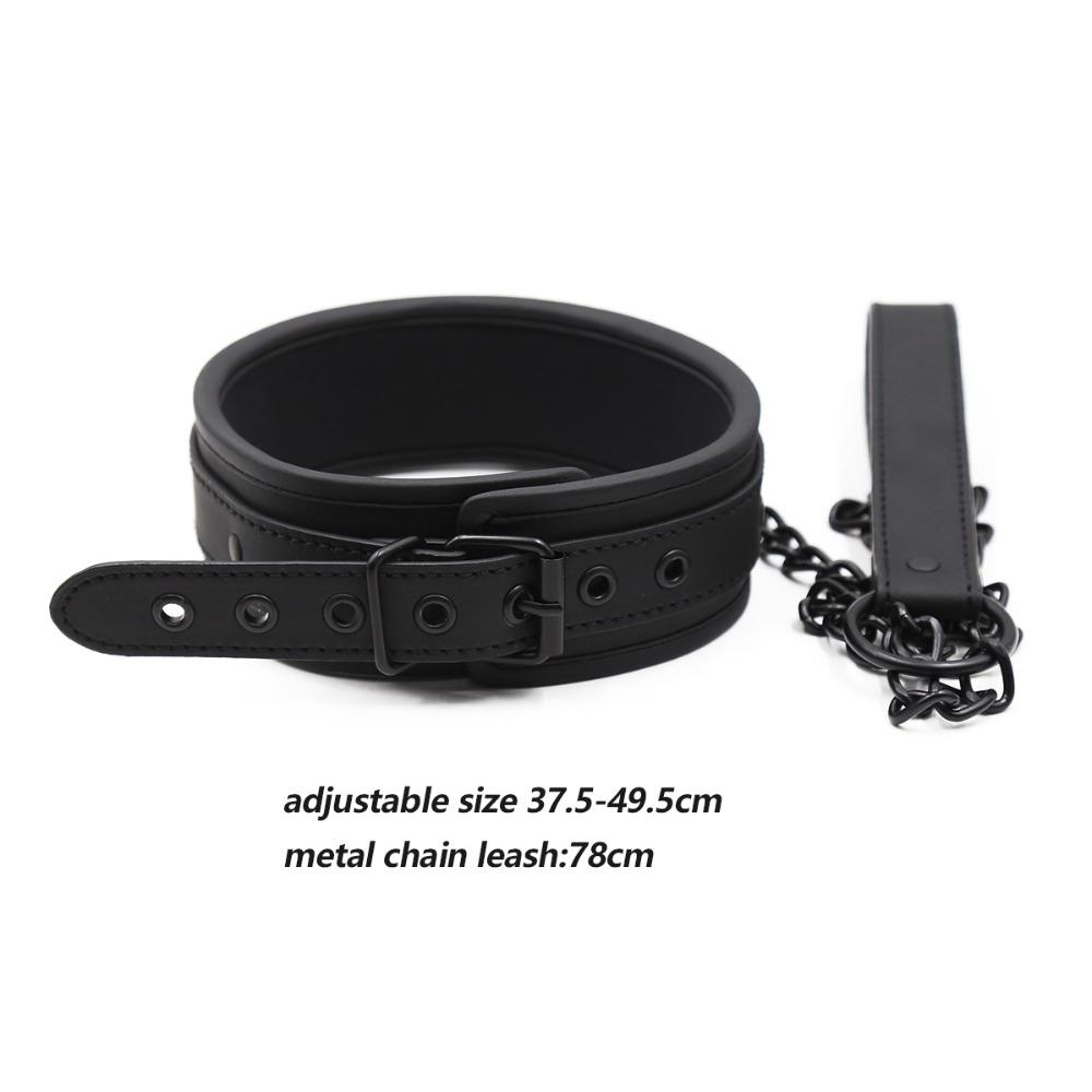 Puppy Play 3pcs/set PU Leather Wrist Cuffs Ankle Cuffs Collar Bondage Restraints Kit Sex Toys for Adult Games Bdsm Bondage Set