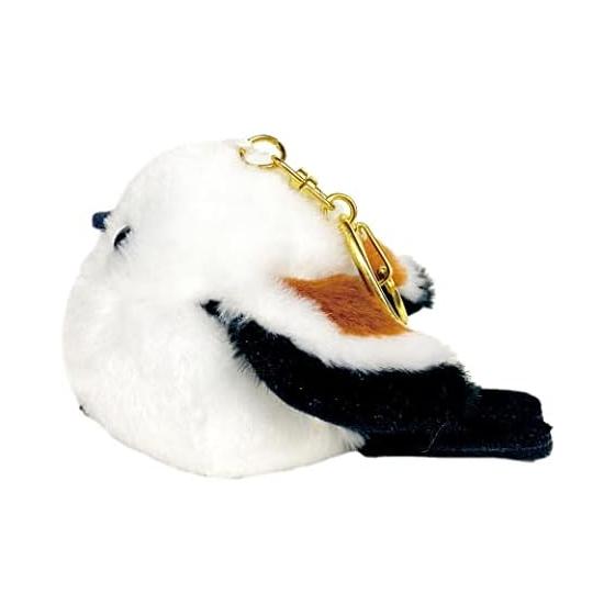Amuse AMUFUN Plush Toy Fukufuku Shima Long-tailed Mascot Keychain Shima-chan White XS