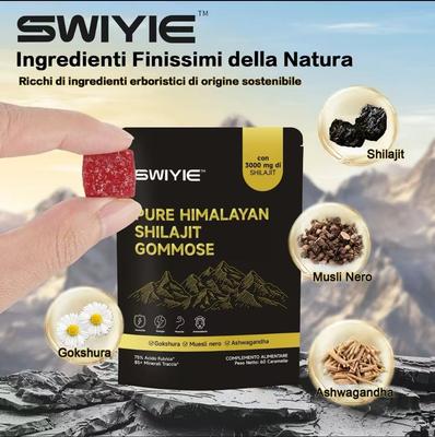 Himalayan Shilajit Gummies | With Ashwagandha, Gokshura & Other Herbs | No Added Sugar | 60 Gummies