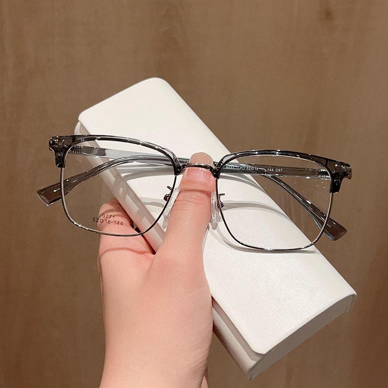 Fashion Retro Eyebrow Glasses Frame Men's Casual Face Can Be Matched with Myopia Glasses Frame Tide.