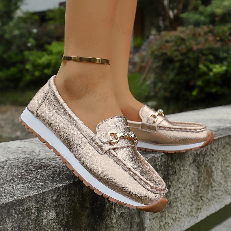 Fashion 2025 Autumn New Retro Fahion Casual Shallow Mouth Thick Soled Single Shoes for Women Comfortable Non Slip Chunky Loafers Shoes