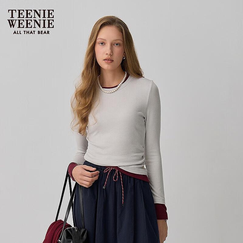 Teenie Weenie Women s Color-Block Long-Sleeve T-Shirt M