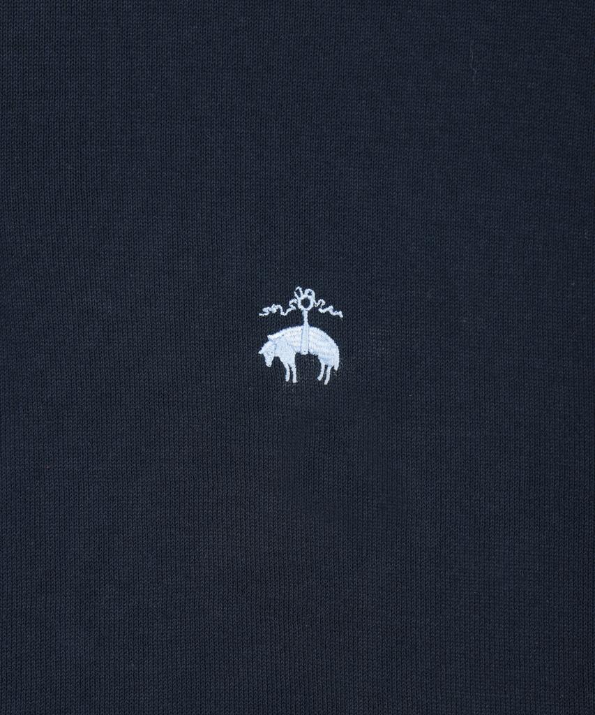 BROOKS BROTHERS Cotton Polo Short Sleeve Sweater (Navy) (Bbwtmog202)
