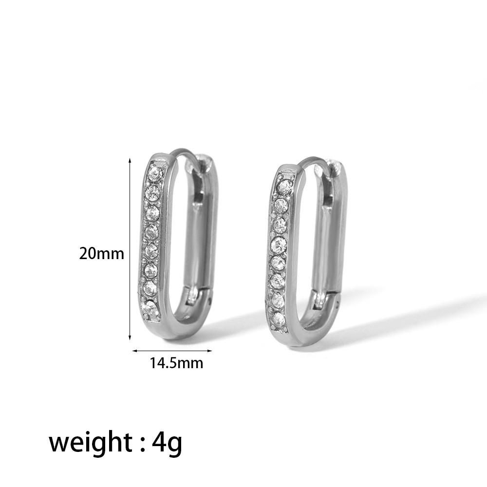 Modern Geometric Pearl Drop Earrings With Embellishments For Womens Fashion серый