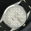 REFURBISHED SEIKO 5 AUTOMATIC MENS WATCH JAPAN MADE WHITE DIAL CUSTOM A440079-2 QV90-a440079