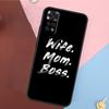 Wife Mom Boss Quotes Cover For Xiaomi Redmi Note 14 13 12 9 10 11 Pro 9S 10S 11S 12S Redmi 14C 10C 12C 13C Case