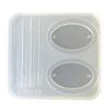 2 Pieces Flexible Silicone Sand Clock Molds Versatile Casting Tool for Soap Candle Making and Artistic Creation