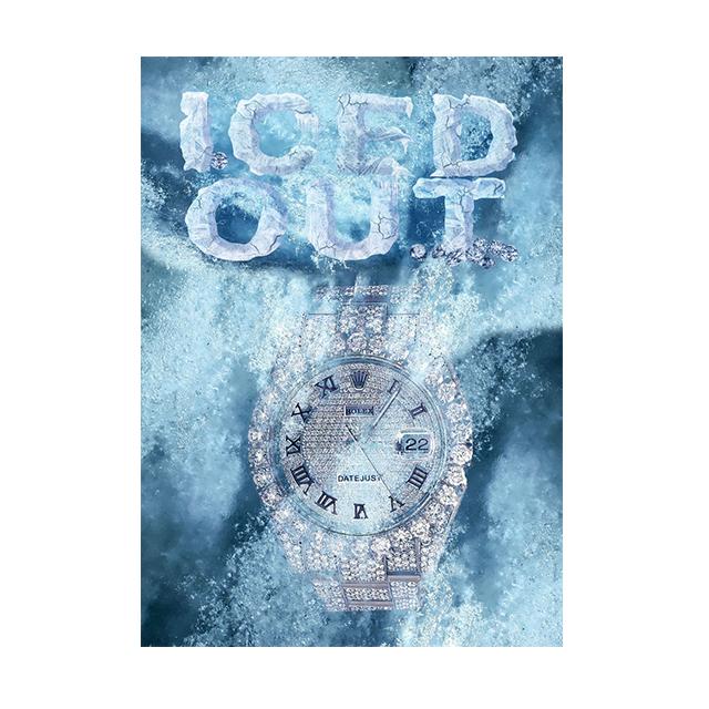 

Роскошные брендовые знаменитые наручные часы Современные граффити Картины Настенное искусство Печать на холсте Скандинавские постеры Декор для гостиной Картины для дома 21x30cm No Framed чёрный
