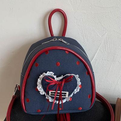 Foreign-style Exquisite Mini Backpack 2025 New Trend Korean Version Niche Love Ballet Girl Travel Backpack