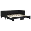 VidaXL Daybed with Pull-out Bed Black 90x190 Cm Velvet 3196706