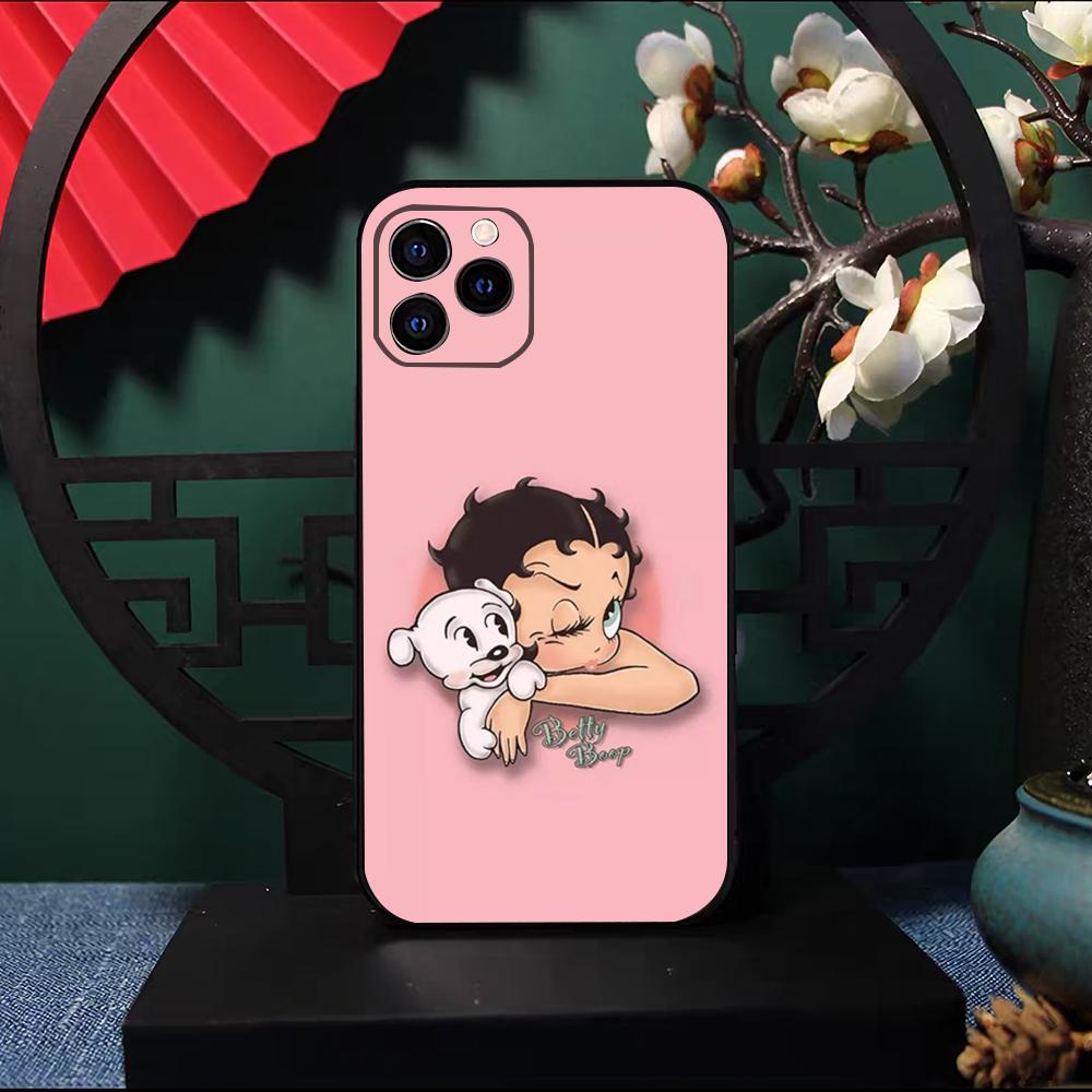 Betty Beautiful B-boop Phone Case For IPhone 17 Pro Max 16 15 14 Pro Max 13 11 X Xs Xr 8 7Plus Silicone Cover