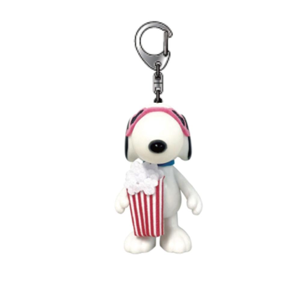 Ushikubo Kogei Snoopy Sweets Series Costume Keychain, Popcorn, Approx. 60mm H x 33mm W x 42mm Facial Length, SN-391