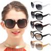 Gradient Lens Oversized Sunglasses Elliptical Frame Lightweight Women Sunglasses UV Protection Round Sunglasses for Women & Men