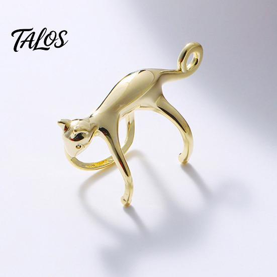 Clip on Earrings for Women 1 Pc Cute Cat Ear Cuff Earring Women, Funny Kitten Animal Cartilage Wrap Around Earring, Non Piercing Crawler Climber